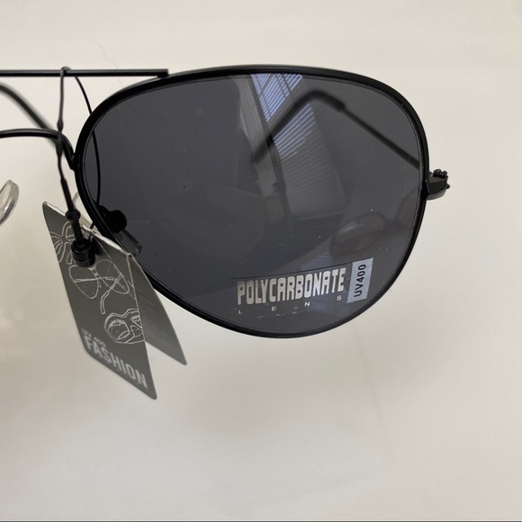 Aviator Sunglasses -New- Black Wire Frames - Picture 3 of 7